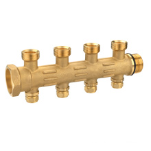 T1188 Forged brass manifolds 4 way brass fittings